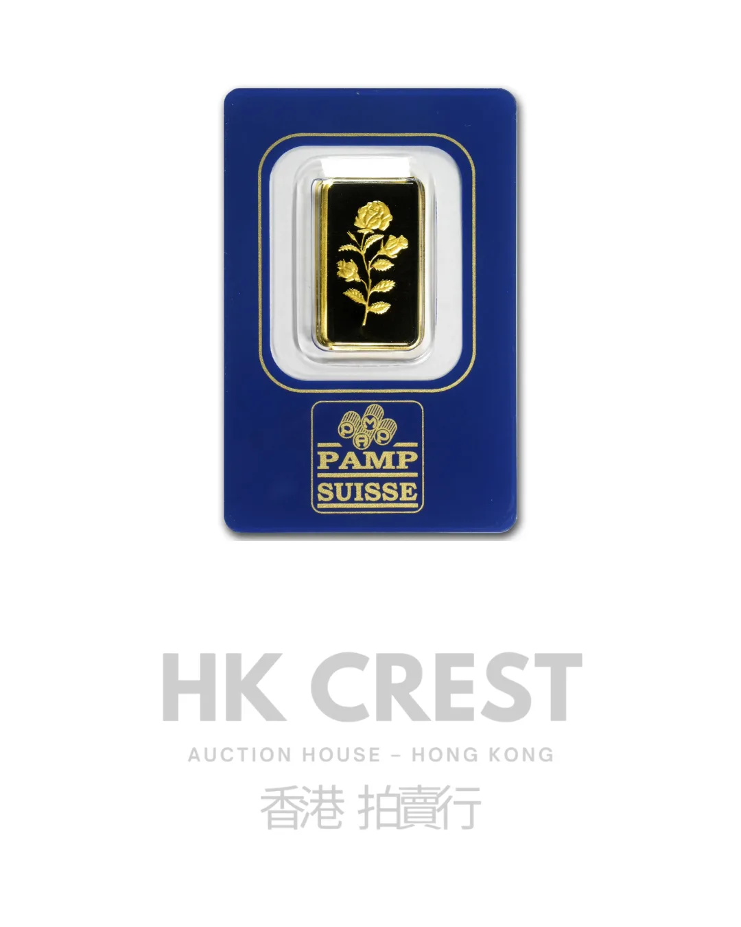 Investment gold bar by PAMP Suisse, Rosa series, 2.5 g, Au 9999, minted format