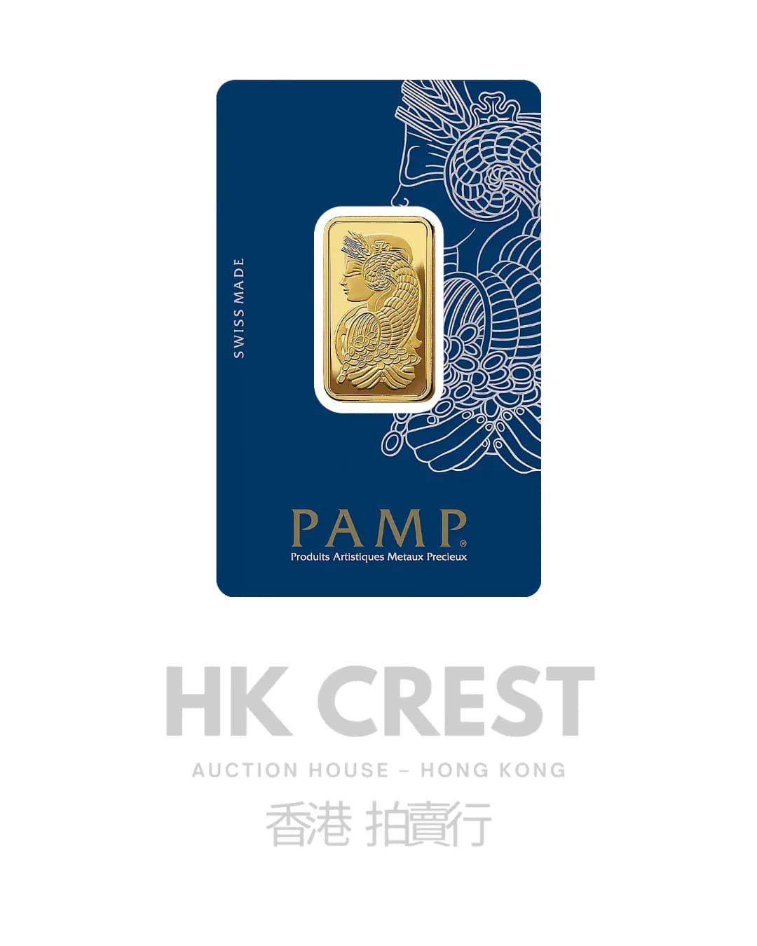 PAMP Suisse Classic minted investment gold bar, 10 g, Au 9999 fine gold