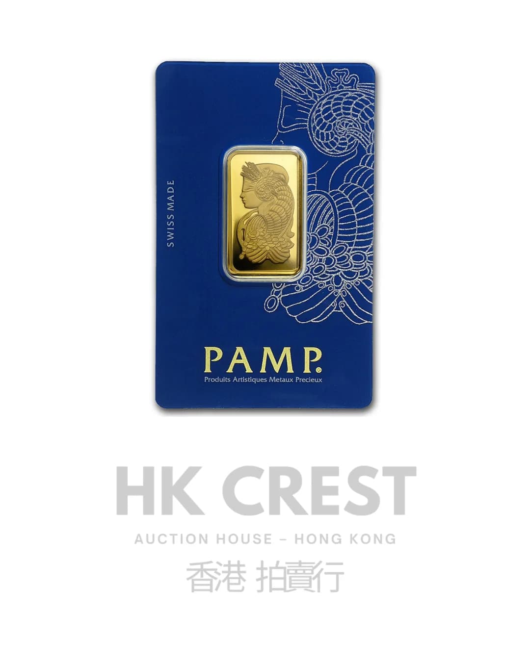 Investment gold bar by PAMP Suisse, Rosa series, 20 g, Au 9999, minted format