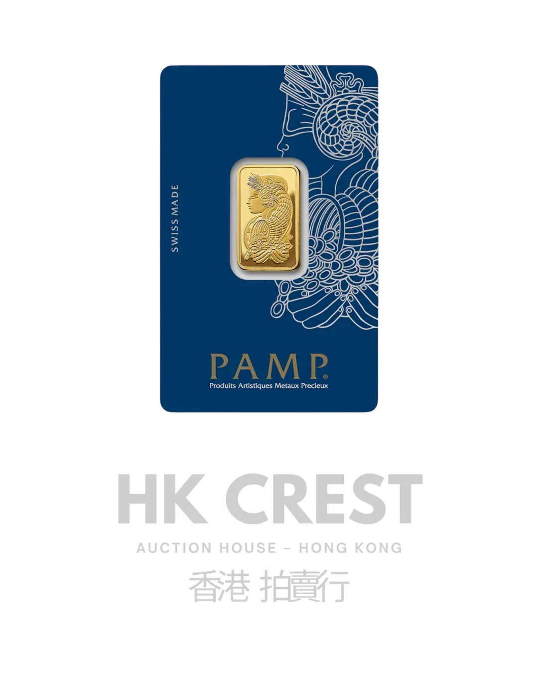 Investment gold bar by PAMP Suisse, Lady Fortuna series, 10 g, Au 9999, minted format