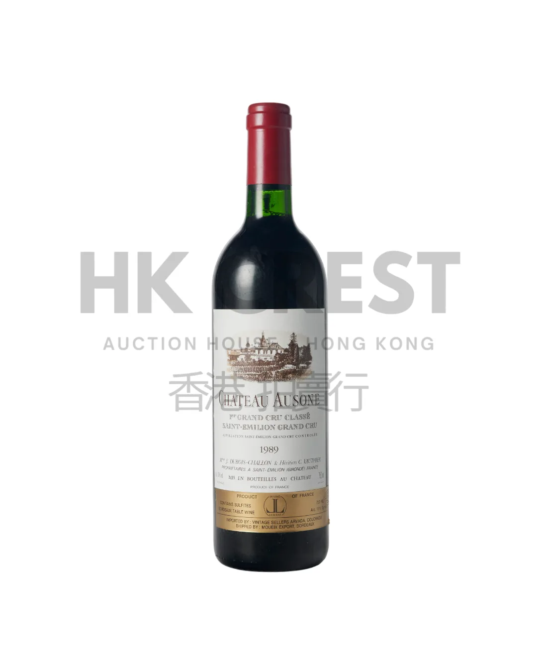 Château Ausone 1989, Saint-Émilion, Premier Grand Cru Classé A