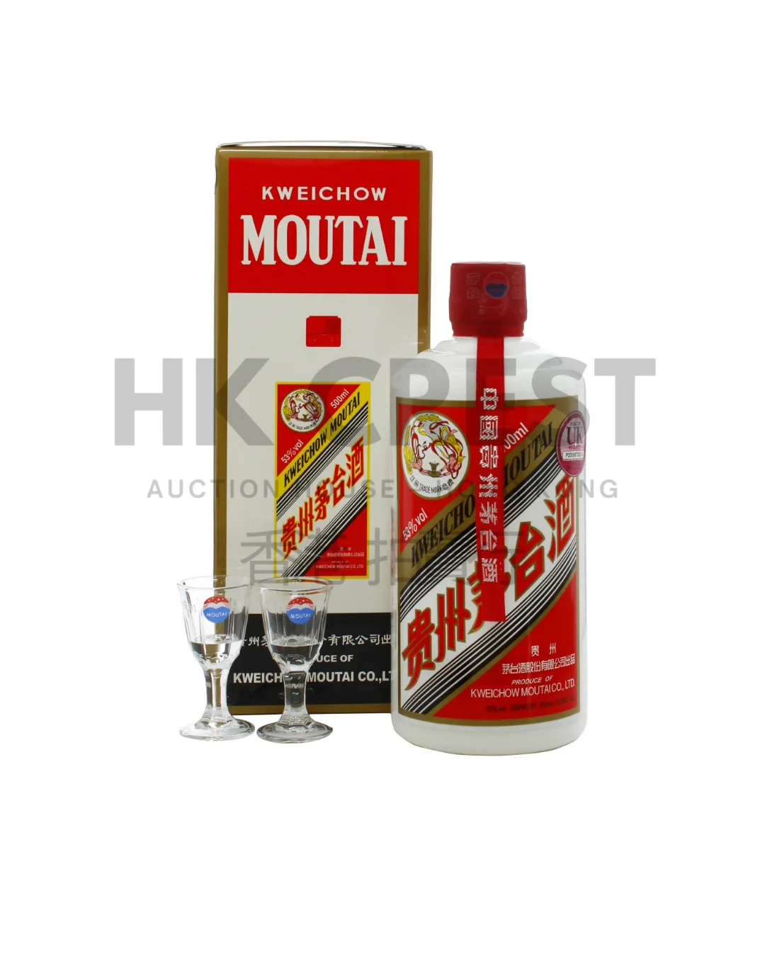 Kweichow Moutai Feitian (Flying Fairy) Baijiu, bottling/release circa 2012, 53% vol