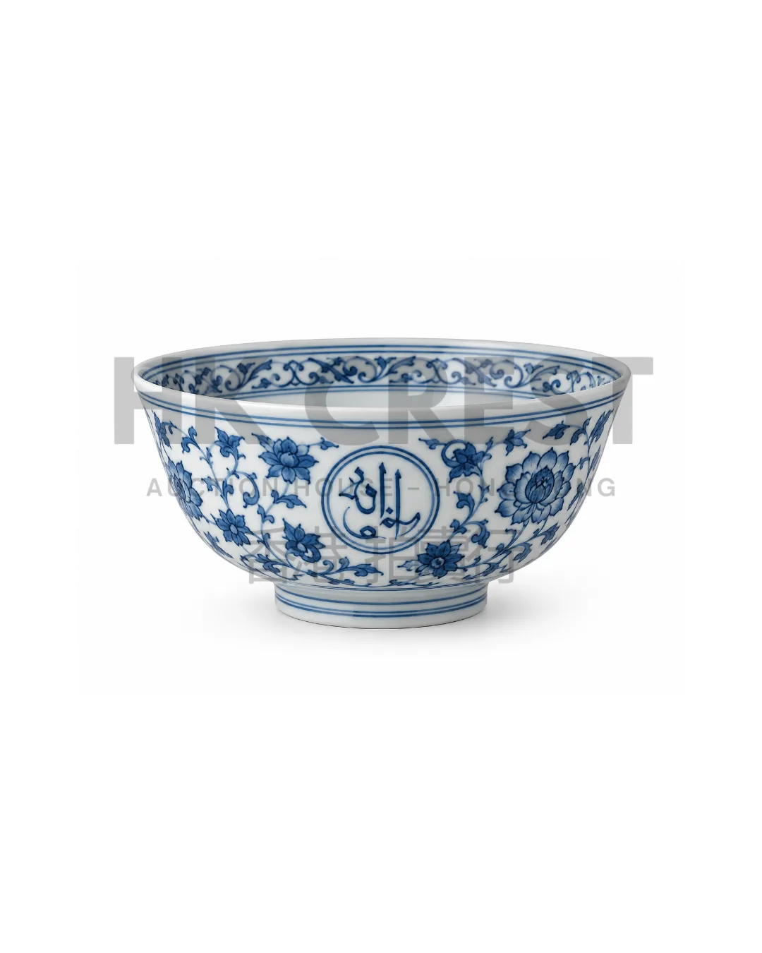 CHINESE BLUE AND WHITE BOWL
