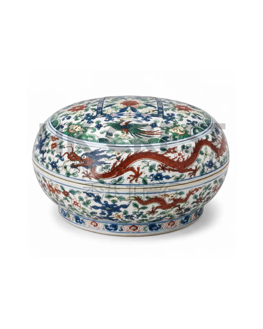 CHINESE WUCAI COVERED BOX