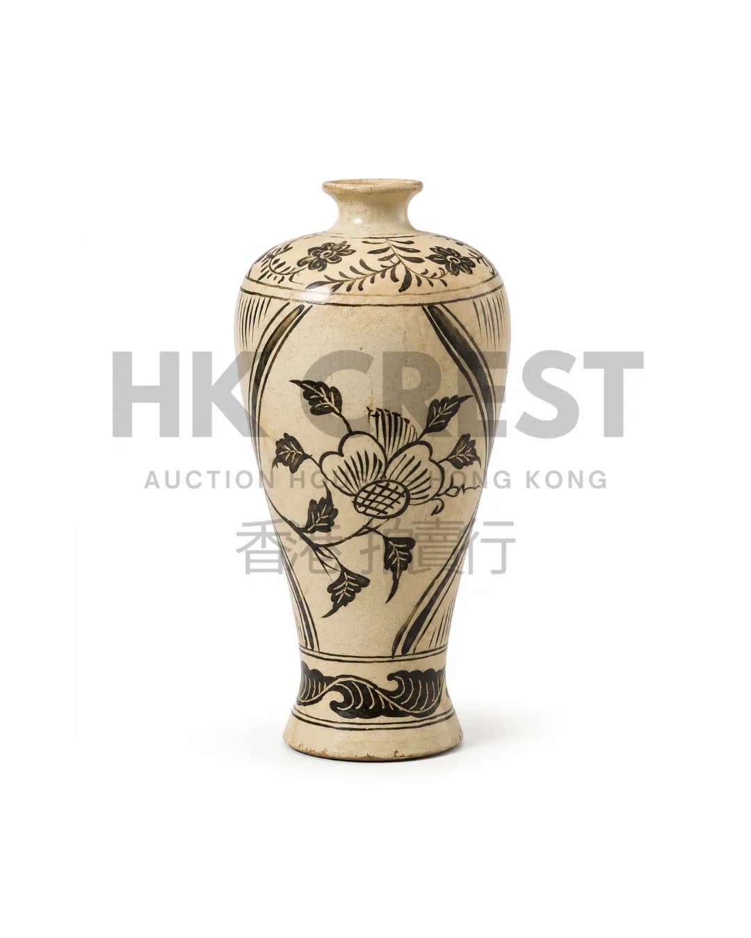 CHINESE CIZHOU-TYPE MEIPING, LATE MING