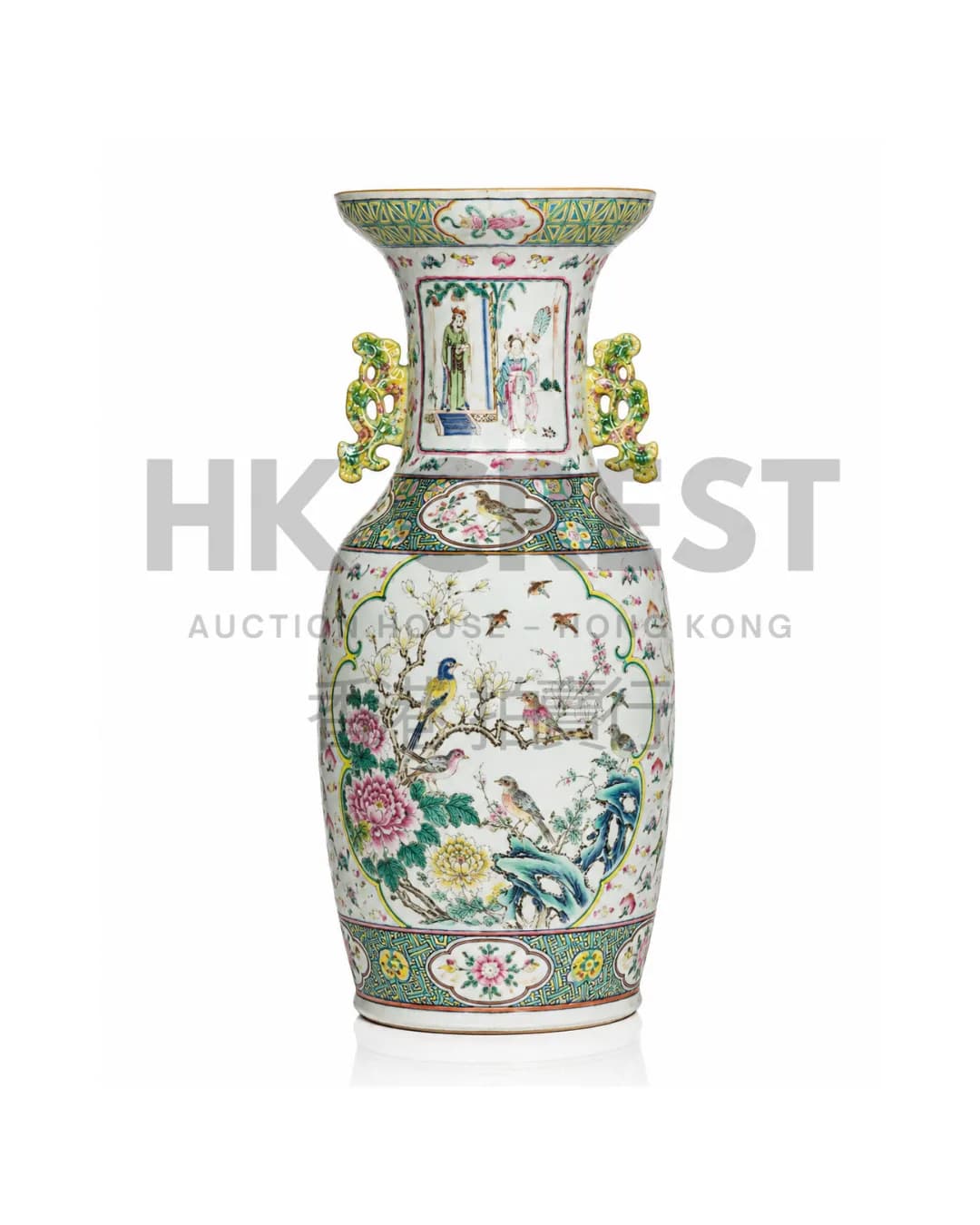 CHINESE FAMILLE ROSE PORCELAIN VASE