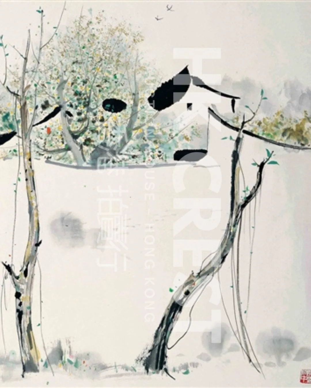 After Wu Guanzhong — Spring in Jiangnan