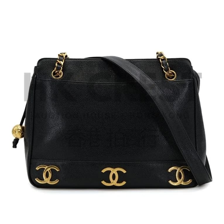 Chanel Vintage Triple Chain Coco Tote Bag
