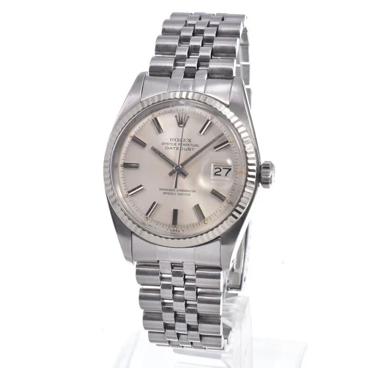 Rolex DATE Calibre 1601 vintage Cal.1570 Silver Dial automatique Hommes — 2