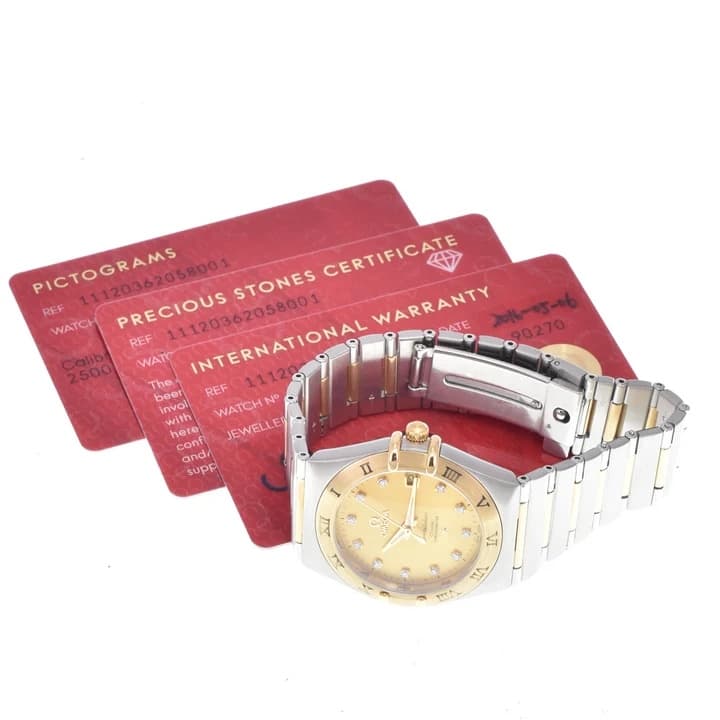 Omega Constellation 111.20.36.20.58.001 11P Diamant en or cadran automatique Hommes — 2