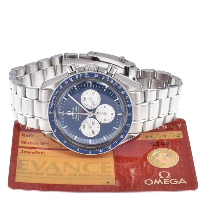 Omega Speedmaster Professional First 3565.80 bleu — 2
