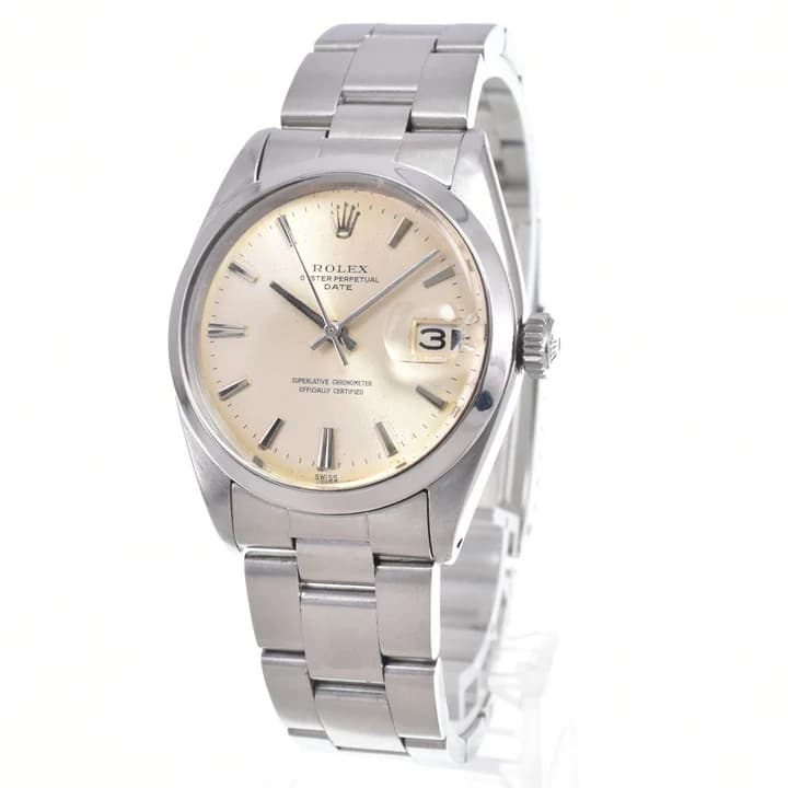 Rolex Oyster D’Âge Perpétuel 1500 Cali.1560 Silver Dial Automatique Hommes — 2