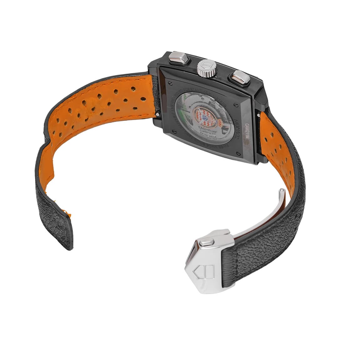 TAG Heuer Monaco Chronographe ACM Acier Noir — 4