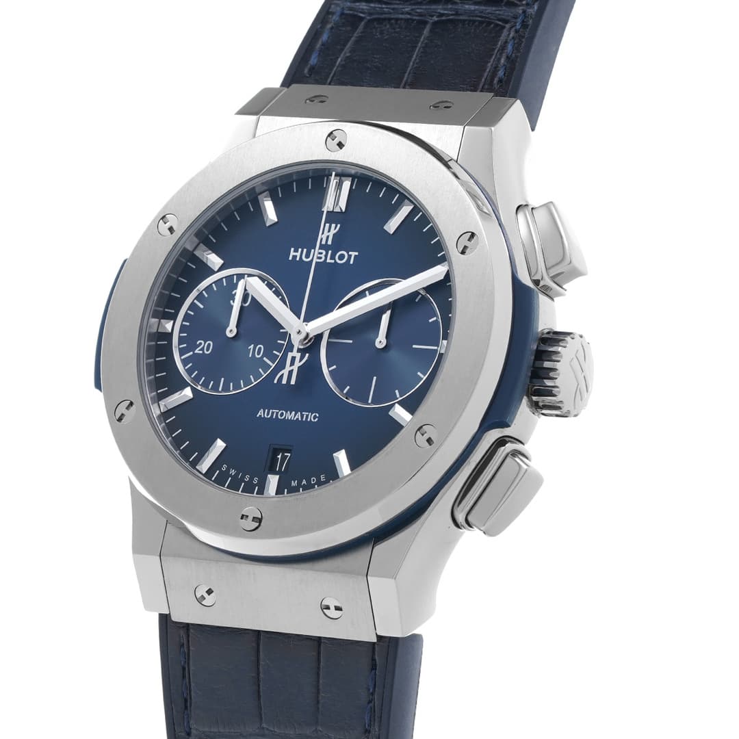 Hublot Classic Fusion Titanium Chronograph Deep Blue — 2