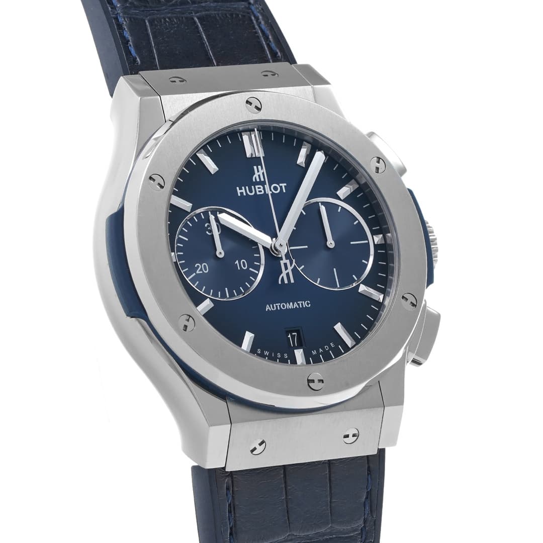 Hublot Classic Fusion Titanium Chronograph Deep Blue — 3