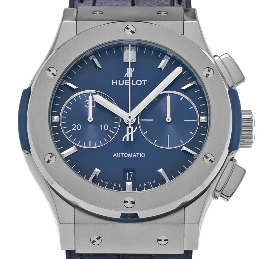 Hublot Classic Fusion Titanium Chronograph Deep Blue — 5