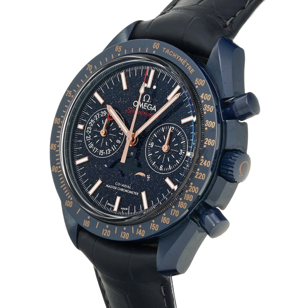 Omega Speedmaster Moonwatch Blue Side of the Moon Master Chronometer Moonphase — 2