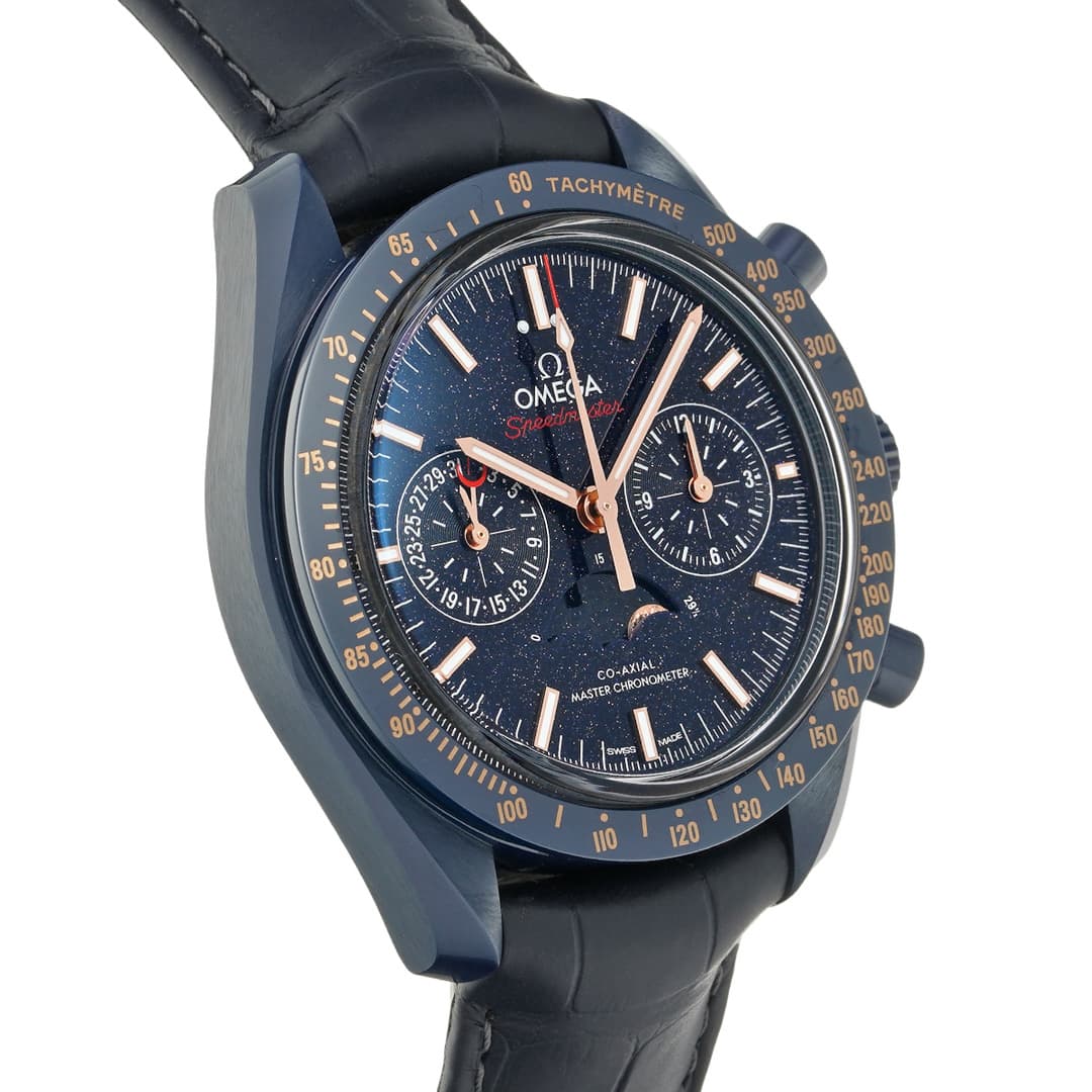 Omega Speedmaster Moonwatch Blue Side of the Moon Master Chronometer Moonphase — 3