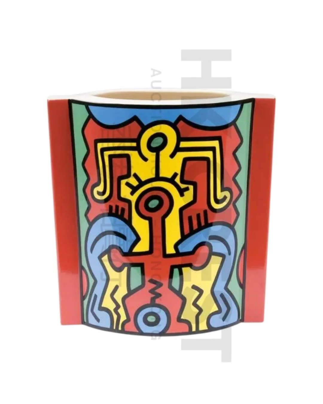 Keith Haring — Sculptural Vase No. 2 “Spirit of Art – Series SoHo”, 1992