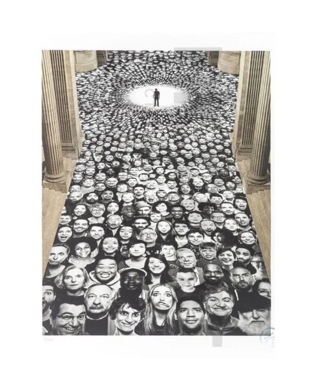 JR — Inside Out, Au Panthéon, Nef, Paris, France, 2014, 2018
