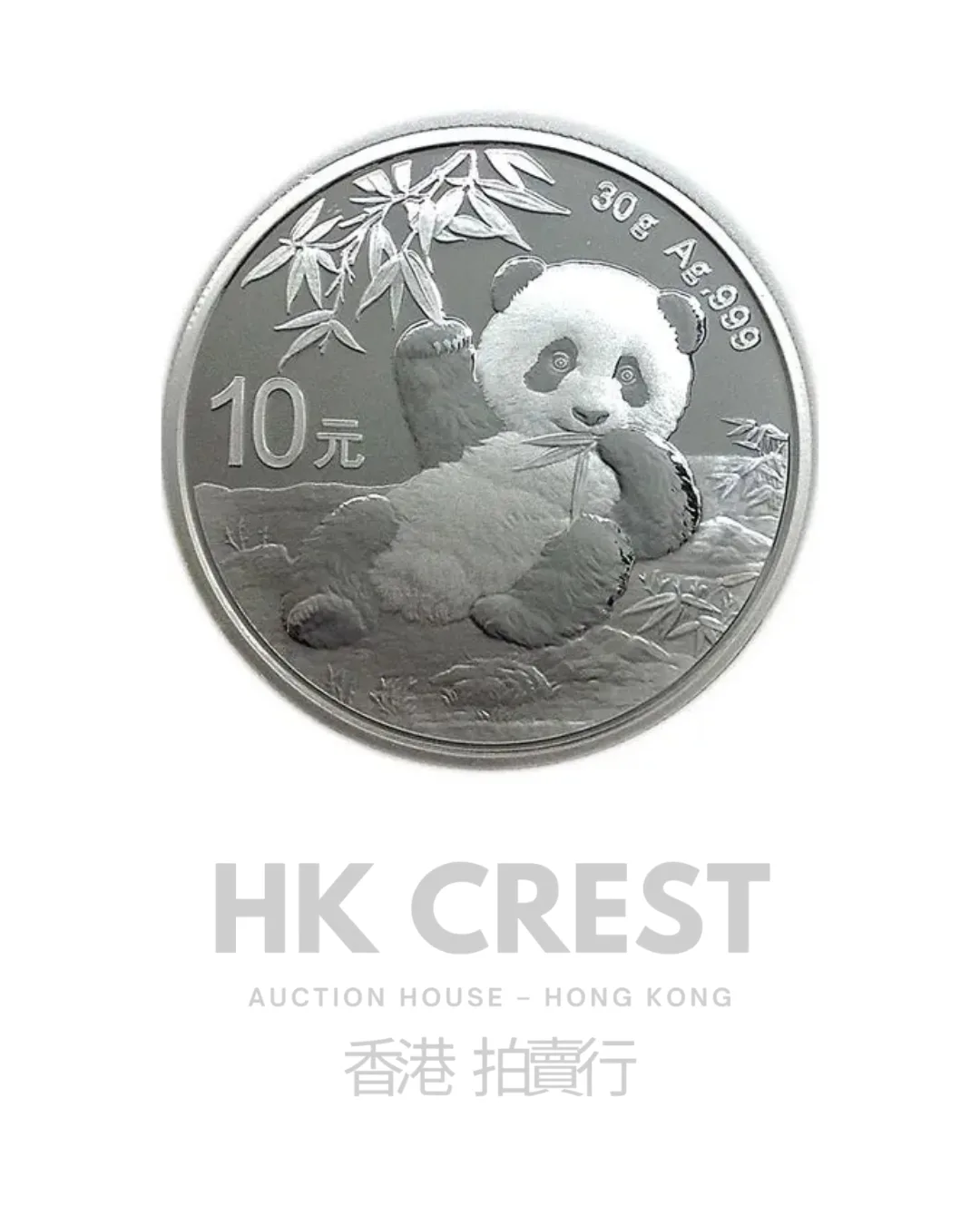 Chinese Silver Panda, 2020, 30 g, Ag 999 fine silver, denomination RMB 10