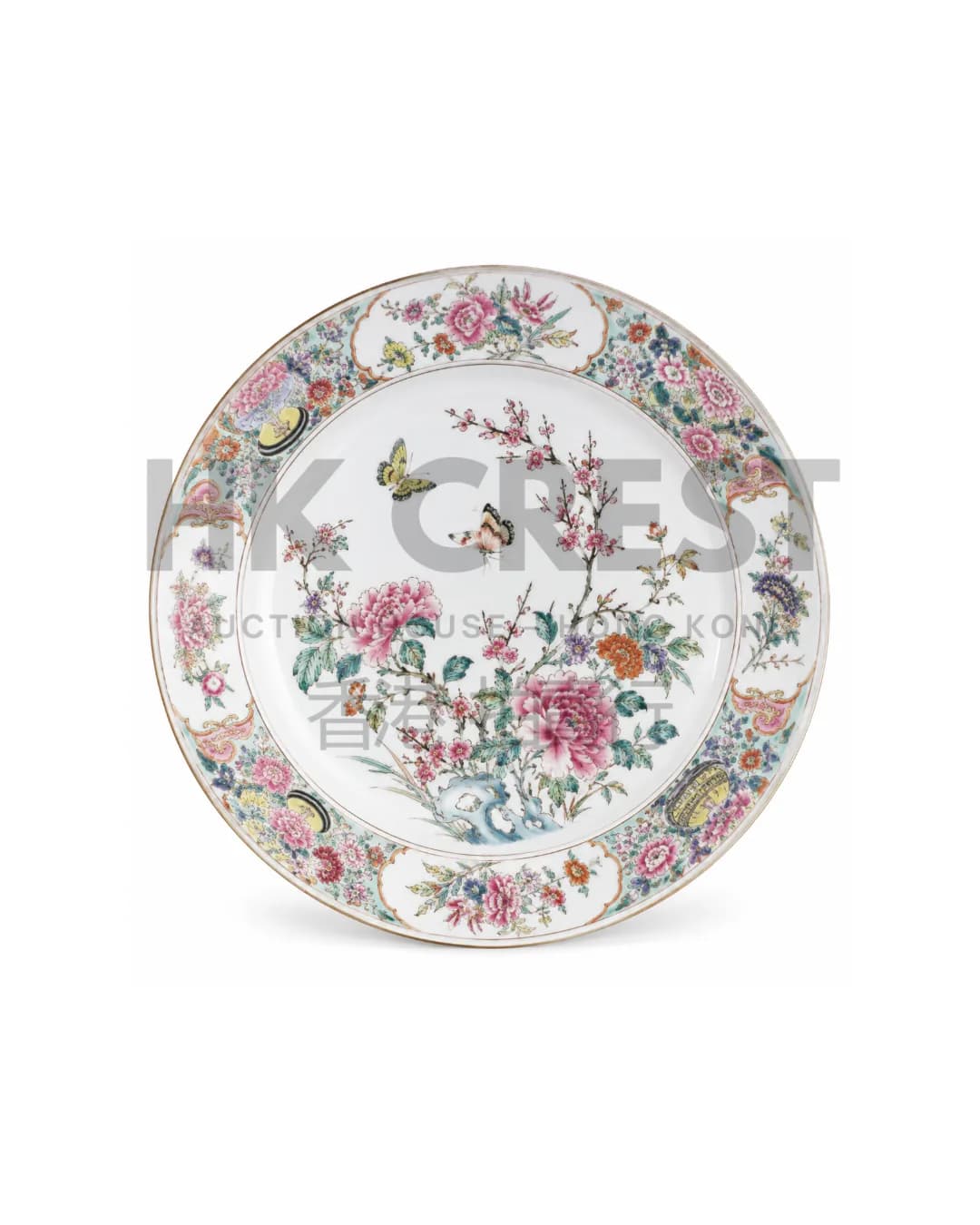 CHINESE FAMILLE ROSE PORCELAIN DISH