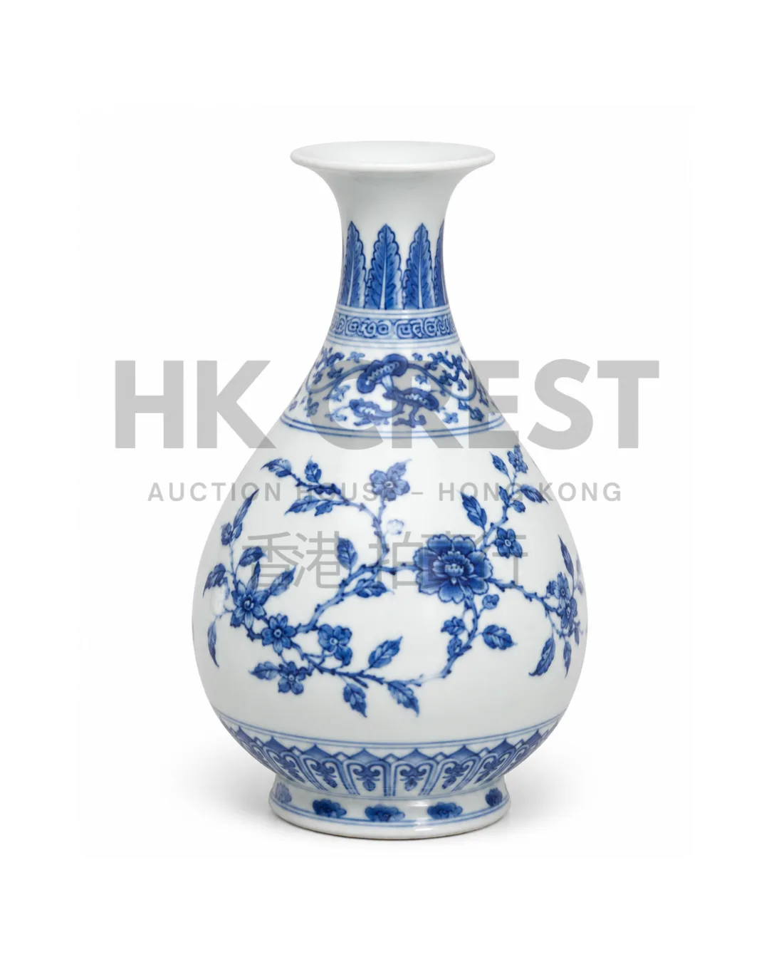 CHINESE BLUE AND WHITE PORCELAIN YUHUCHUNPING