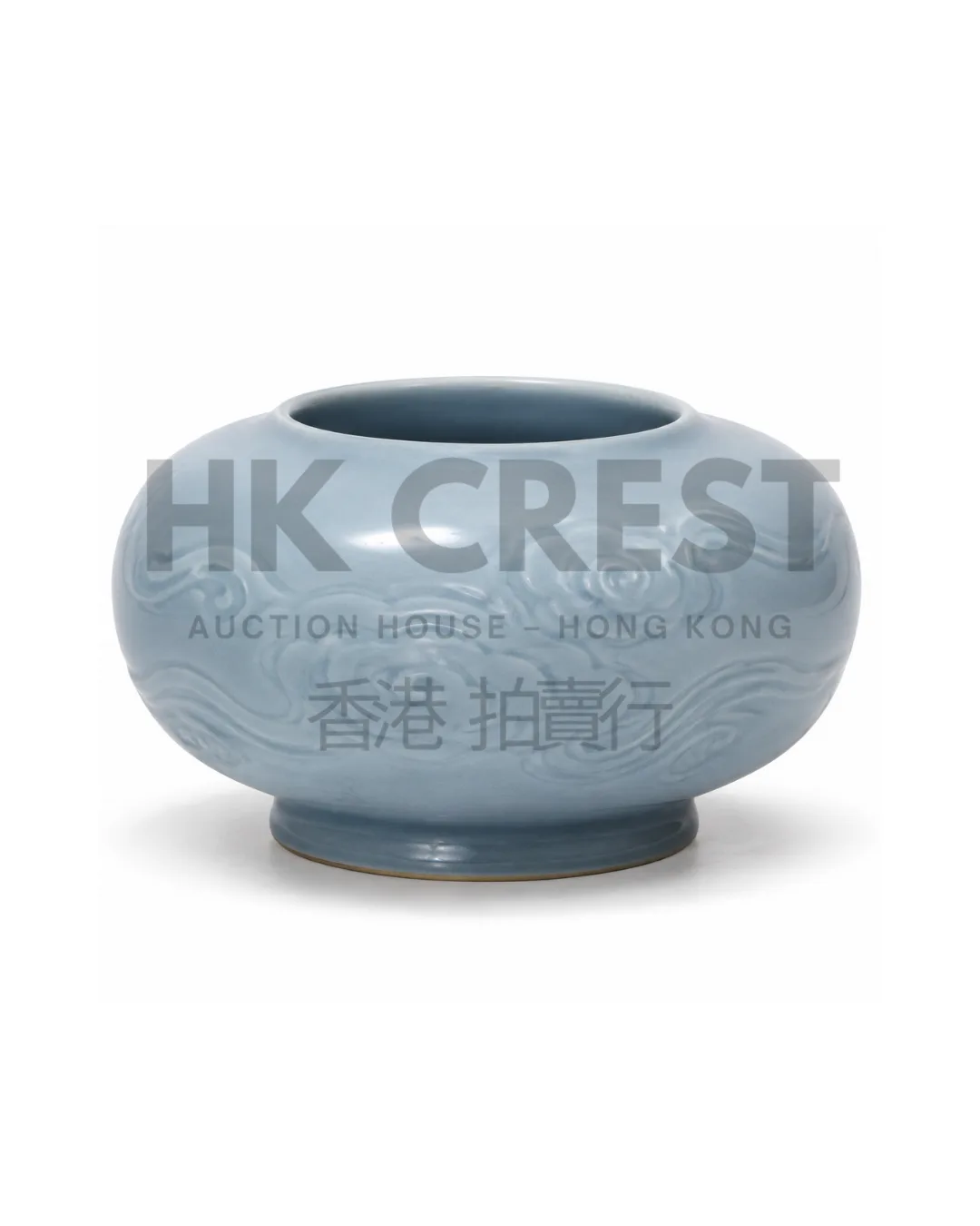 CHINESE MONOCHROME PORCELAIN BEEHIVE WATER POT