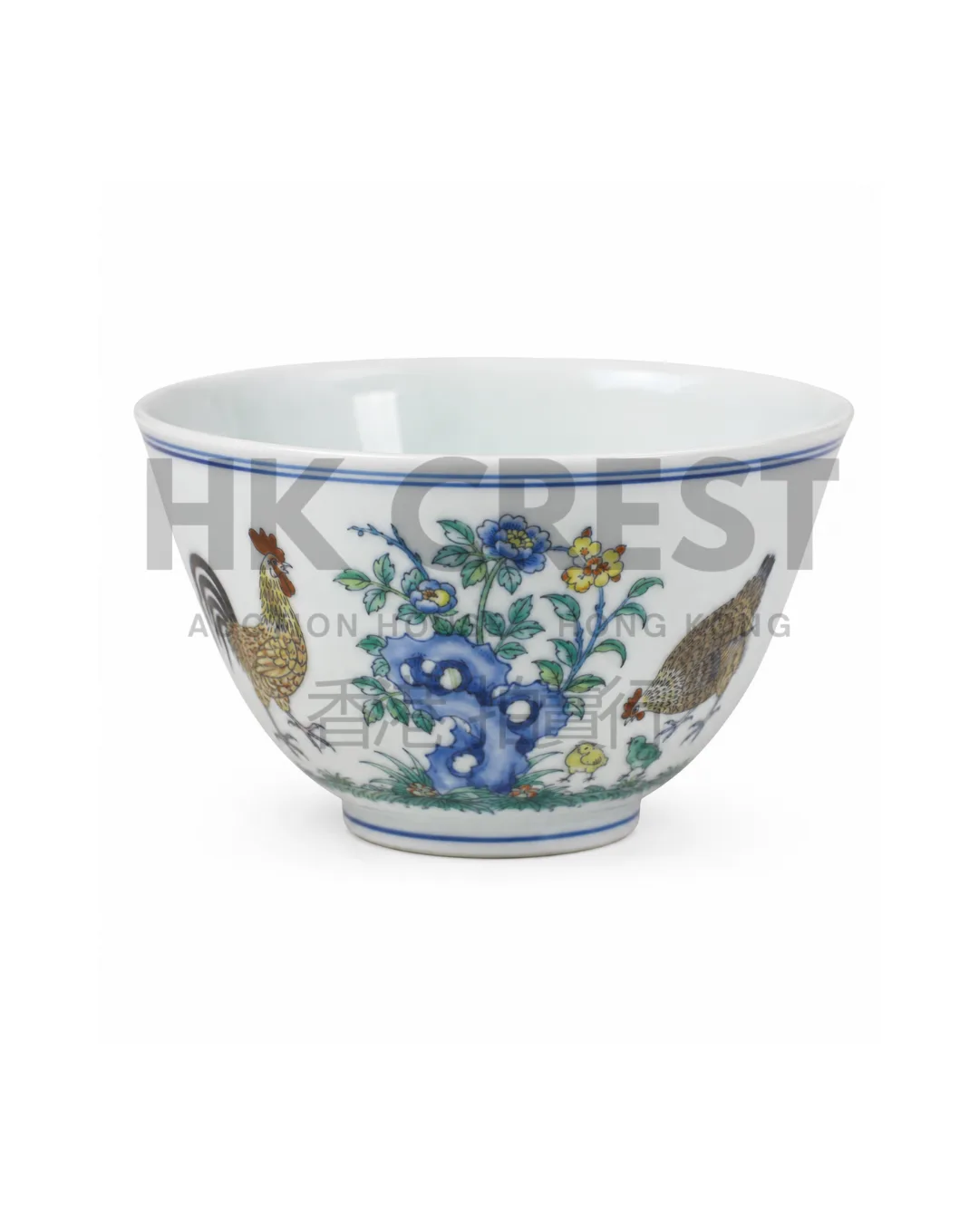 CHINESE DOUCAI-STYLE SMALL CUP