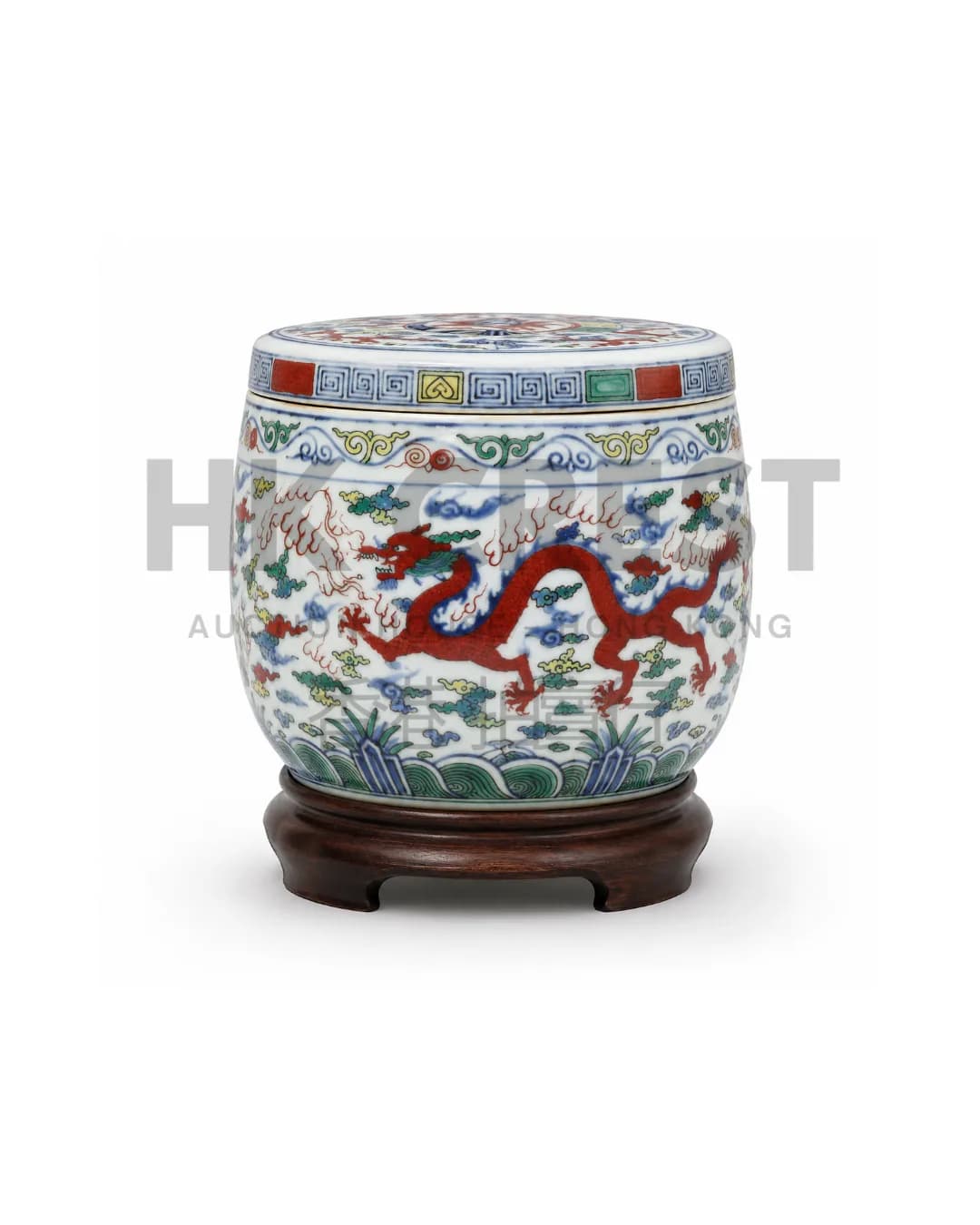CHINESE WUCAI JAR
