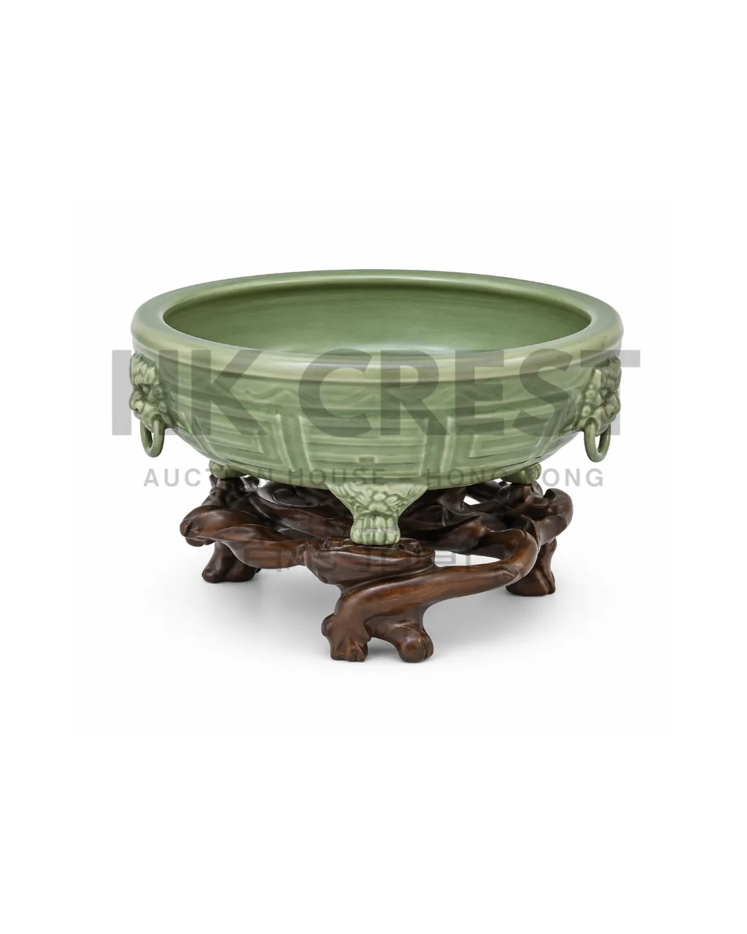 CHINESE LONGQUAN CELADON INCENSE BURNER, LATE MING