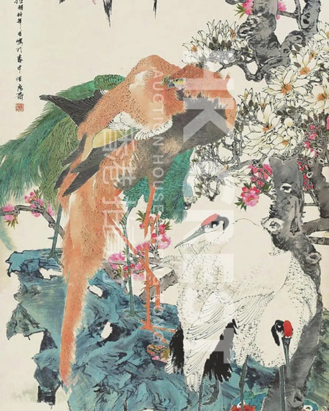 After Ren Bonian — Birds and Flowers