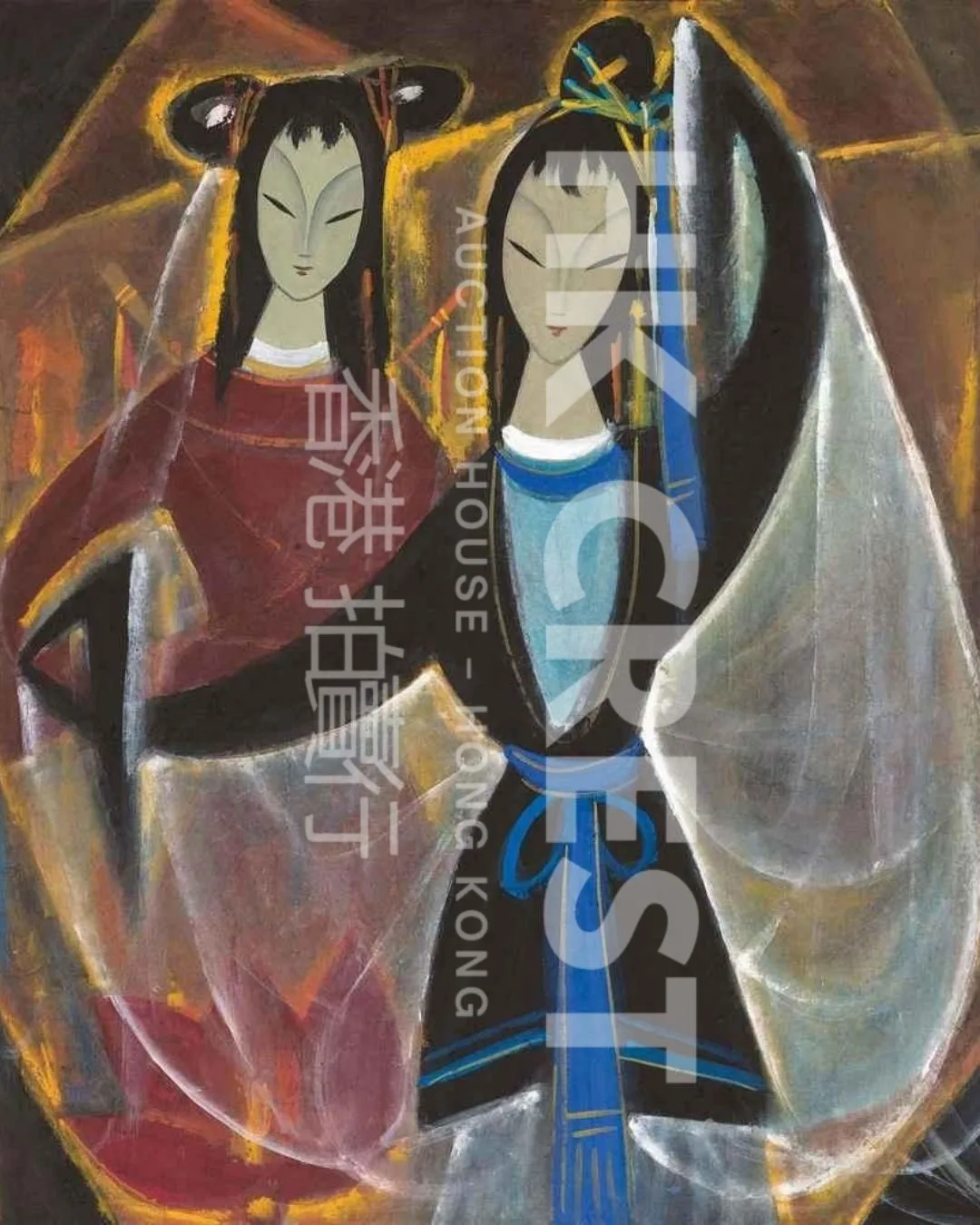 After Lin Fengmian — Opera Figures