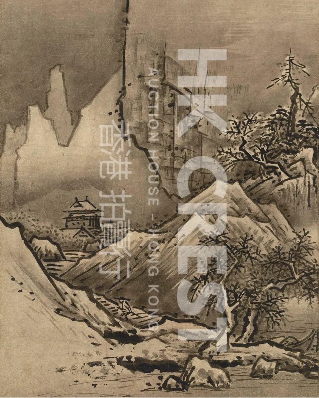 After Sesshū Tōyō — Winter Landscape