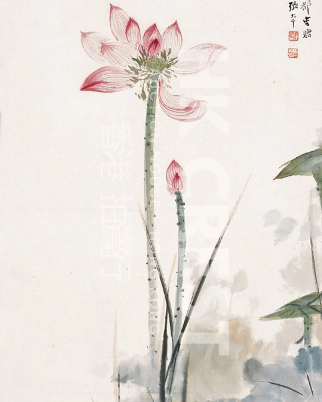 After Zhang Daqian — Lotus