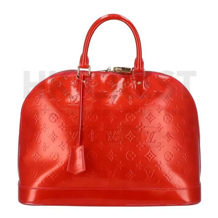 Louis Vuitton Alma GM Patent Leather Rose Pop M93625