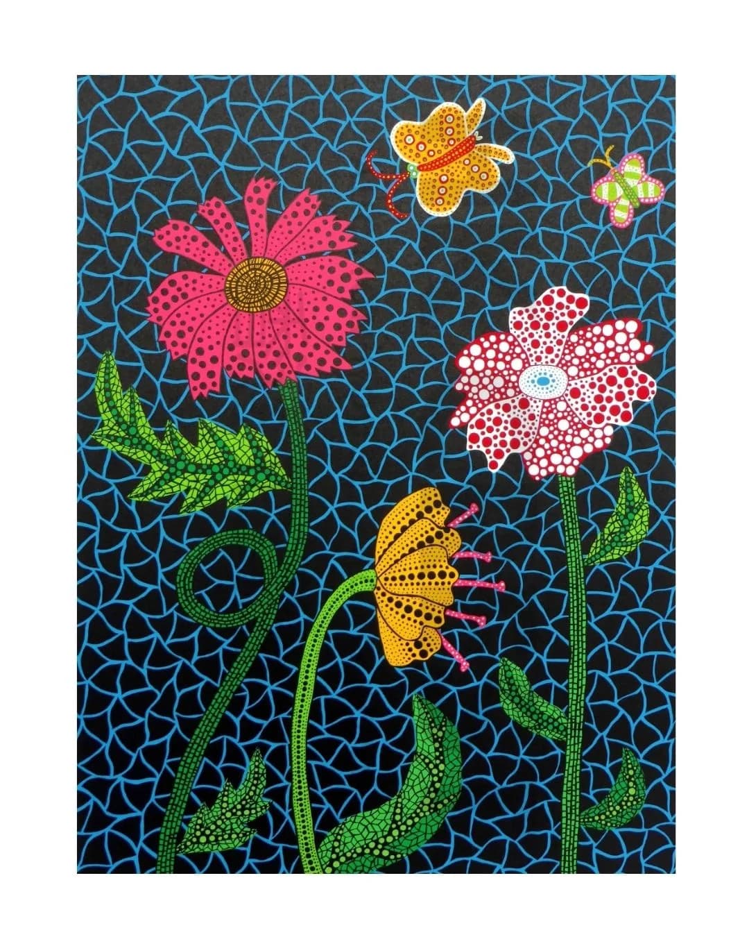 Yayoi Kusama — Flowers – print