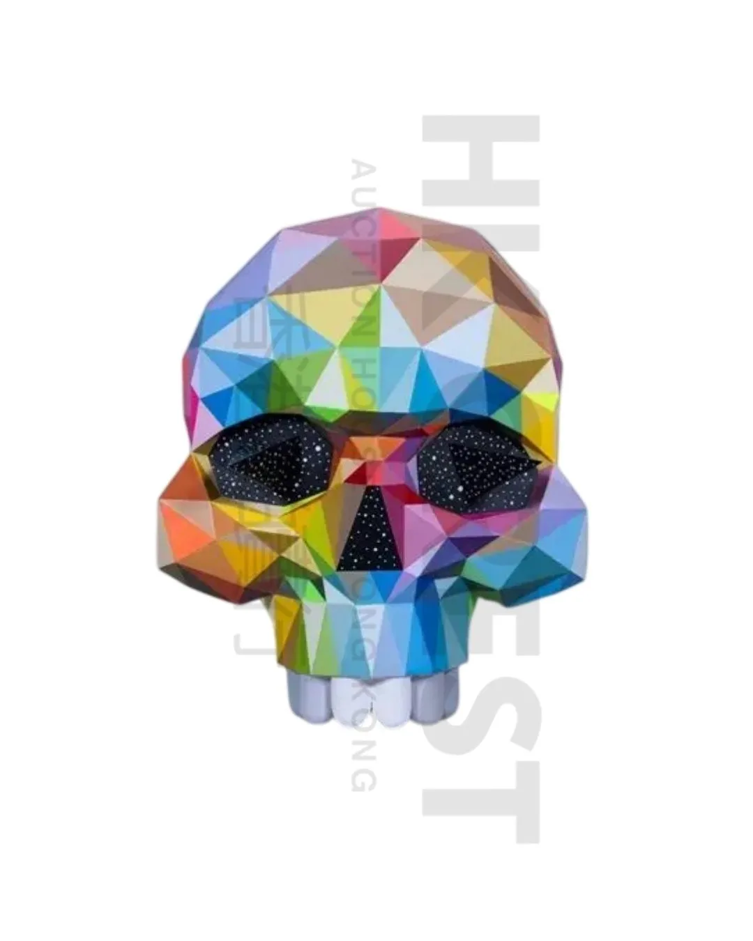 Okuda San Miguel — Skull – art figure