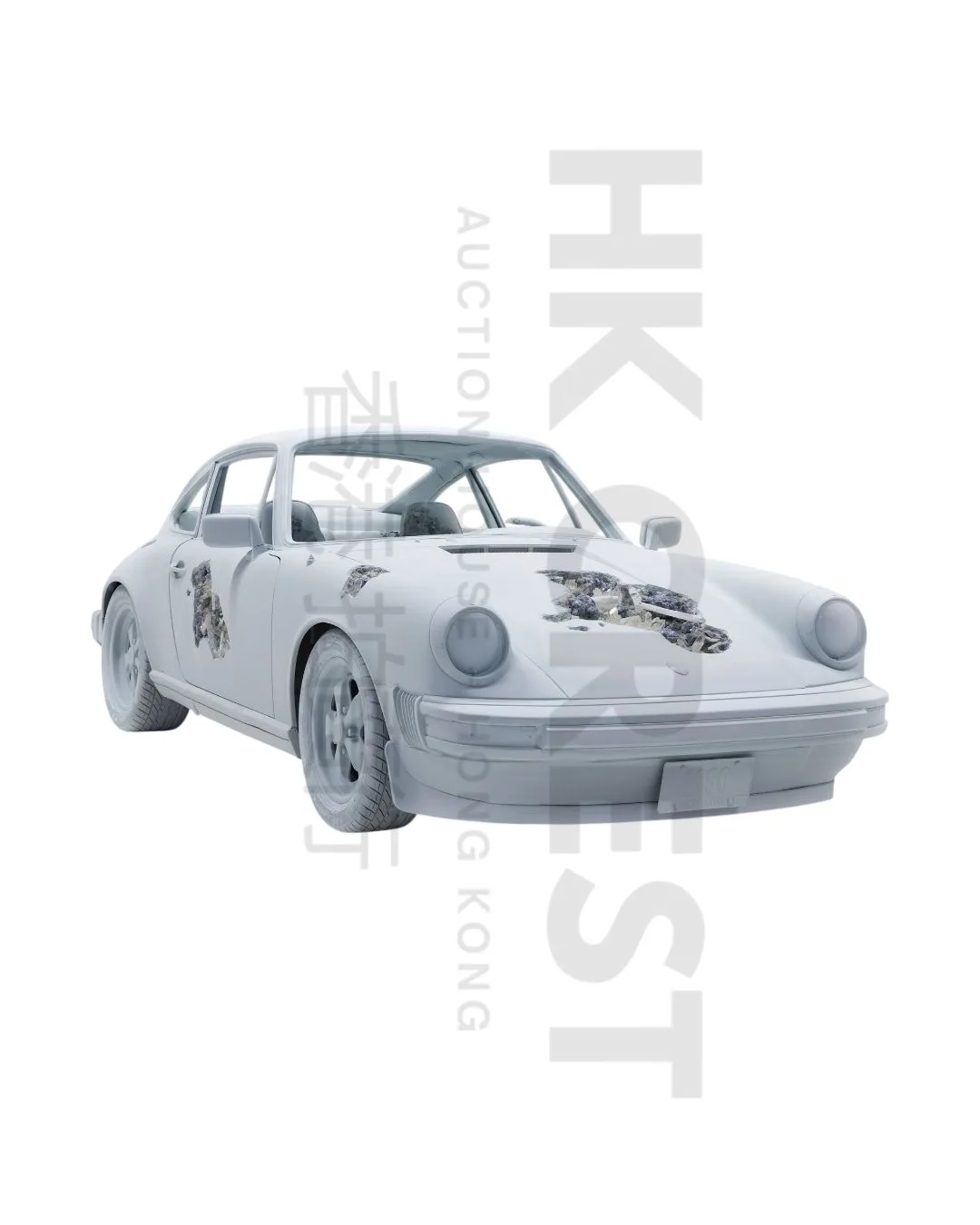 Daniel Arsham — Eroded Porsche – miniature multiple